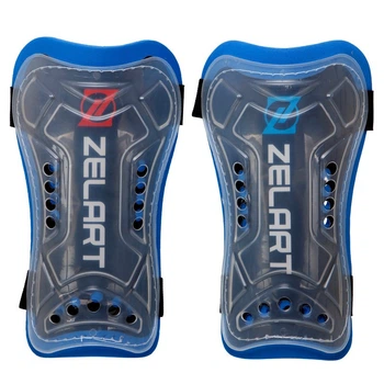 Щитки футбольные Zelart Football Shin Guards 4877 размер M Black-Blue