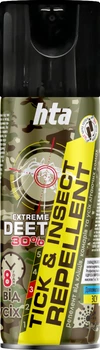 Репеллент HTA Extreme Deet 30% от комаров, клещей, мошек, мух, блох, пауков и других 200 мл (HTA4111)