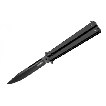 Нож Карманный Cкладной 1024 E в черном цвете Марка стали клинка 440C