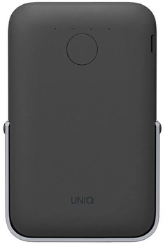 Портативний зарядний пристрій UNIQ Hoveo 5000 mAh USB-C 20 W PD Fast charge Wireless Magnetic Charcoal Grey (8886463677285)