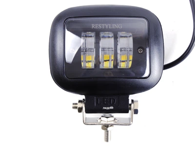 Додаткові світлодіодні фари LED Квадрат 45W *15W*3) 120*100*60mm Ближній жовтий, дальній білий Restaling матова