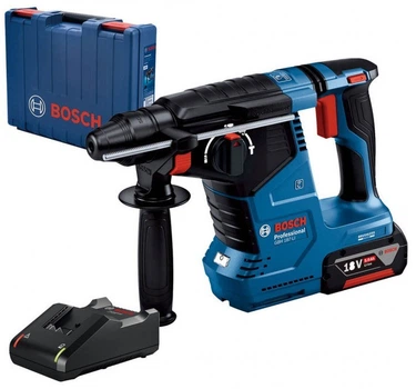 Аккумуляторный перфоратор Bosch Professional GBH 187-LI с акб GBA 18V 5.0Ah и з/у GAL 18V-40 (0611923022)