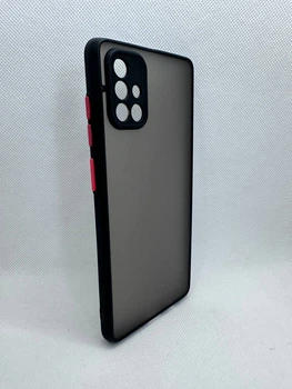 Чехол Sport Matt для Samsung Galaxy A71 Черный
