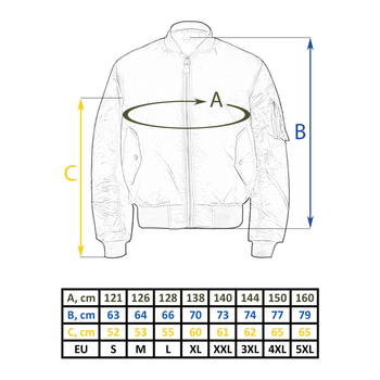 Куртка бомбер літна MIL-TEC SWAT CWU Чорний 3XL