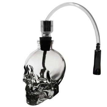 Трубка Баблер Для Курения С Водной Фильтрацией "Skull Mini Clear"
