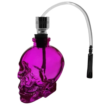 Стеклянный Баблер Трубка Для Курения "Skull XL Red"