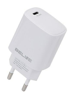 Мережевий зарядний пристрій Beline 20 W 1xUSB Type-C PD 3.0 White (5905359813293)