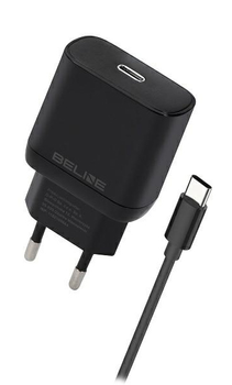 Ładowarka sieciowa Beline 30 W 1 x USB Type-C + kabel USB Type-C PD 3.0 GaN Czarna (5905359813460)