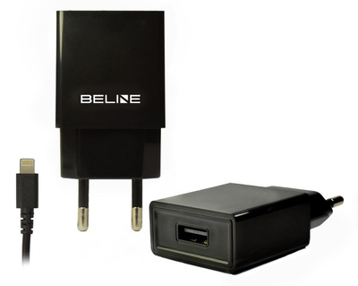 Мережевий зарядний пристрій Beline do Apple iPhone 5/6/7/8/X 1 x USB + lightning 1 A Black (5900168331235)