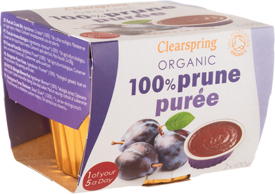 Упаковка фруктового органічного пюре Clearspring Слива 100 г х 2 шт (5021554989745)