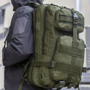 Тактический рюкзак, походный рюкзак, 25 л. EM-741 Цвет: хаки