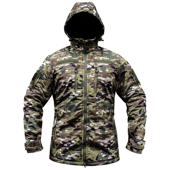 Куртка SoftShell + Толстовка флісова Armoline DIVISION Multicam. L