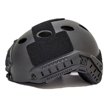 Спортивный защитный шлем Fast для страйкбола и тренировок в стиле SWAT с отверстиями Черный (1011-336-02)