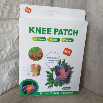 Обезболивающий пластырь для колена с экстрактом полыни Knee Patch 10шт/1уп (KG-10163)