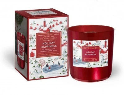 Свічка ароматизована у склі Bartek Candles Зимовий час Святкове щастя 150г.