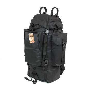 Туристический армейский супер-крепкий рюкзак 5.15.b 75 литров Черный