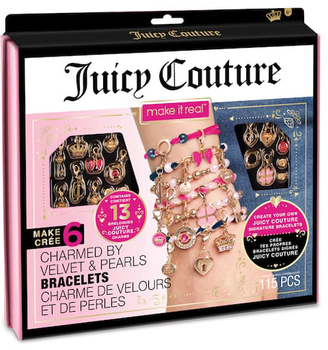 Набір для виготовлення браслетів Make It Real Juicy Couture Charmed by Velvet and Pearls (695929044176)