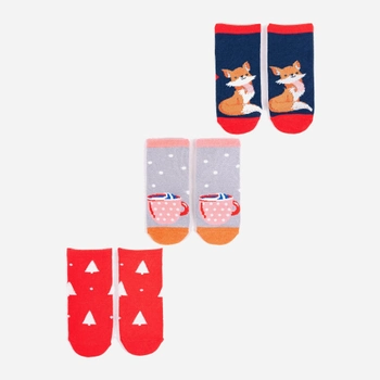 Zestaw skarpetek dla dzieci YOCLUB Children's Christmas 3Pack Socks SKA-X012G-AA00 20-22 3 pary Multicolour (5903999444228)