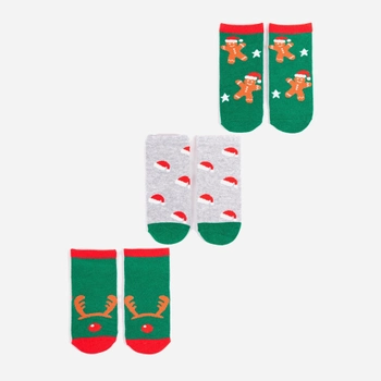 Zestaw skarpetek dla dzieci YOCLUB Children's Christmas 3Pack Socks SKA-X013B-AA00 17-19 3 pary Multicolour (5903999444242)