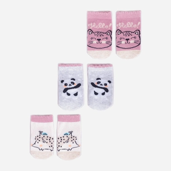 Набір шкарпеток дитячий YOCLUB 3Pack Baby Girl's Socks SKA-0110G-AA30-002 3-6 3 пари Multicolour (5904921626392)