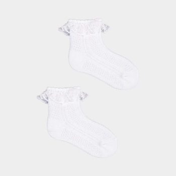 Набір шкарпеток дитячий YOCLUB 3Pack Girl's Socks With Frill SKL-0009G-0100 6-9 3 пари White (5904921620796)