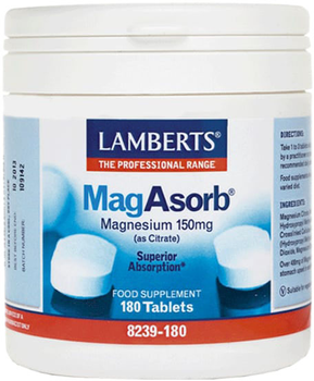 Мінеральна дієтична добавка Lamberts Magasorb 150 Mg 180 таблеток (5055148402136)