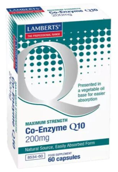 Вітамінний комплекс Lamberts Co Enzima Q10 200 Mg 60 капсул (5055148410322)