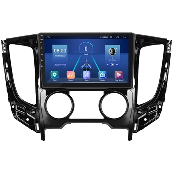 Штатная магнитола Lesko для Mitsubishi L200 V Manual AC 2015-2019 экран 9" 4/32Gb 4G Wi-Fi GPS Top Митсубиси