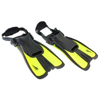Ласты тренировочные короткие с открытой пяткой Seals Fit F16 размер S (34-38) Black-Neon Green