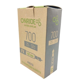 Велосипедна камера Onride 28" 700x25/32C FV48 для велосипеда