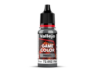 Краска металлик Серебро (Silver) 18 мл. Game Color - Metal Vallejo (72052)