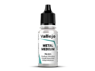 Жидкость Metal Medium для создания металлического блеска 18 мл. Vallejo (70521)
