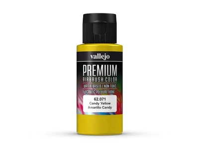 Фарба напівпрозора Жовта (Candy Yellow) - Premium color 60 мл. Vallejo (62071)