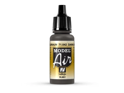 Фарба матова Dark Brown RLM 61 - Model air 17 мл. Vallejo (71042)
