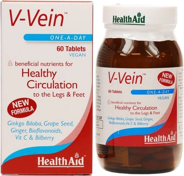Suplement diety Health Aid V Vein 60 kapsułek (5019781015856)