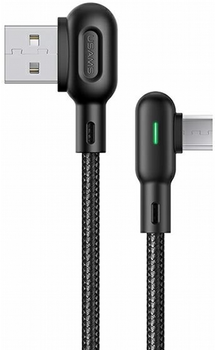 Кабель Usams U57 USB - micro-USB 2 A 1.2 м Black (6958444912417)