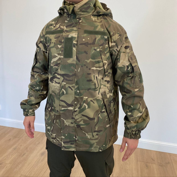 Зимняя тактическая куртка на флисе, цвет Мультикам, размер XXXXL
