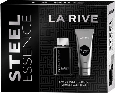 Подарочный набор La Rive Steel Essence Туалетная вода 100 мл + Гель для душа 100 мл (5903719641791)