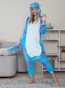 Піжама Кігурумі My Kigu Жіноча Монстр Саллі Блакитна Розмір L 165-175 см (104941)