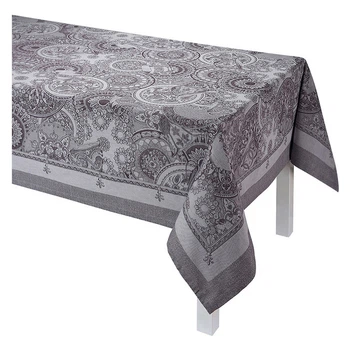 Скатерть из хлопкового жаккарда бежевая JACQUARD FRANCAIS "Porcelaine", 175x250 см
