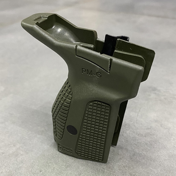 Рукоятка пистолетная для ПМ FAB Defence PM-G, под правую руку, цвет – Олива, рукоятка для ПМ с кнопкой сброса (243960)