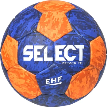 Гандбольный мяч Select Attack TB v22 сине-оранжевый Размер 0 162084-839