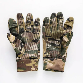 Тактичні повнопалі рукавички зі знімними пальцями Камуфляж (120099) Kali
