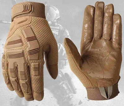 Перчатки полнопалые с защитой на липучке FQ16SDF007 Песочный L (1600708) Kali