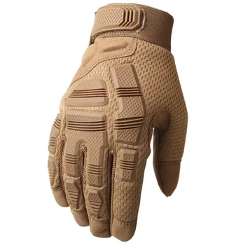 Перчатки полнопалые с защитой на липучке FQ16SDF007 Песочный L (1600708) Kali