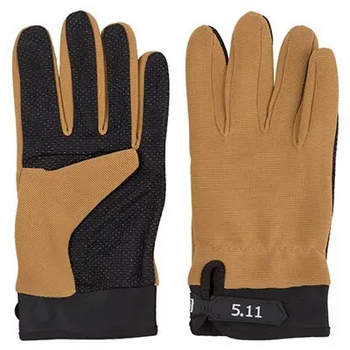 Тактические перчатки 5.11 с закрытыми пальцами Койот L (511513) Kali