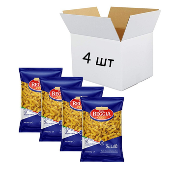 Макароные изделия Pasta Reggia Fusilli (48) Веретено 500г х 4шт