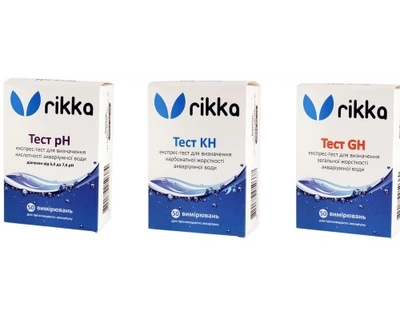 Лаборатория Rikka Mini (рН, GH, KH) кислотность, общая и карбонатная жесткость
