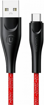 Kabel Usams U41 USB Type-A na USB Type-C 2 A Fast Charge 1 m Czerwony (SJ392USB02) (6958444983493)