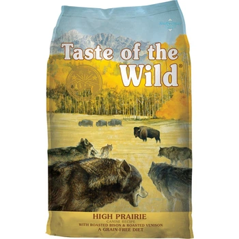 Сухой беззерновой корм Taste Of The Wild (Тейст оф зе Вайлд) Dog Grain Free High Prairie Adult All Breeds для взрослых собак всех пород с запечённым мясом бизона и оленины 12.2 кг (арт 9751-HT60)